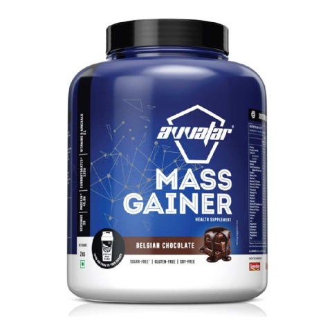 Avvatar Mass Gainer, 2 kg (4.4 lb), Belgian Chocolate (Belgian Chocolate)